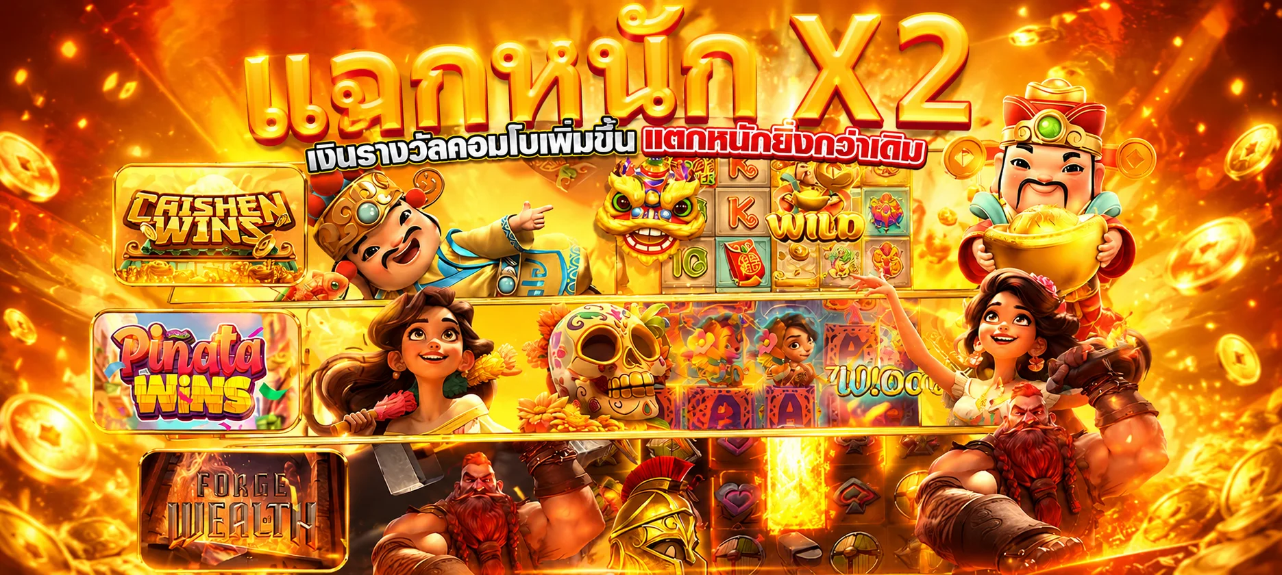 ตัวอย่างหน้าจอเกมสล็อตยอดนิยมบน DELMAR99X
